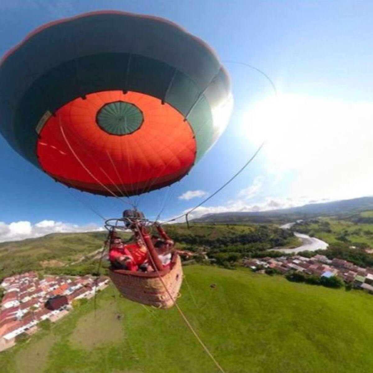 Globo aerostático en Santander