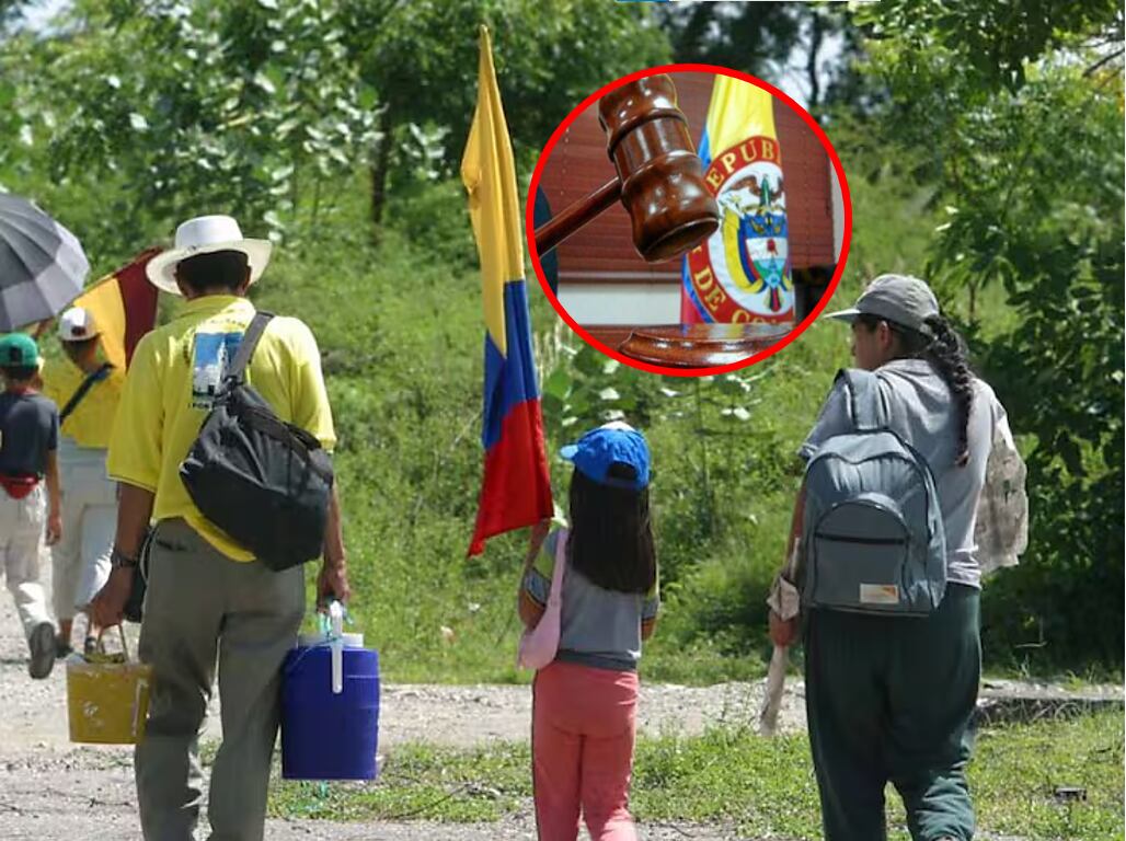 Imagen referencial sobre el papel de la Justicia frente al flagelo del desplazamiento interno.