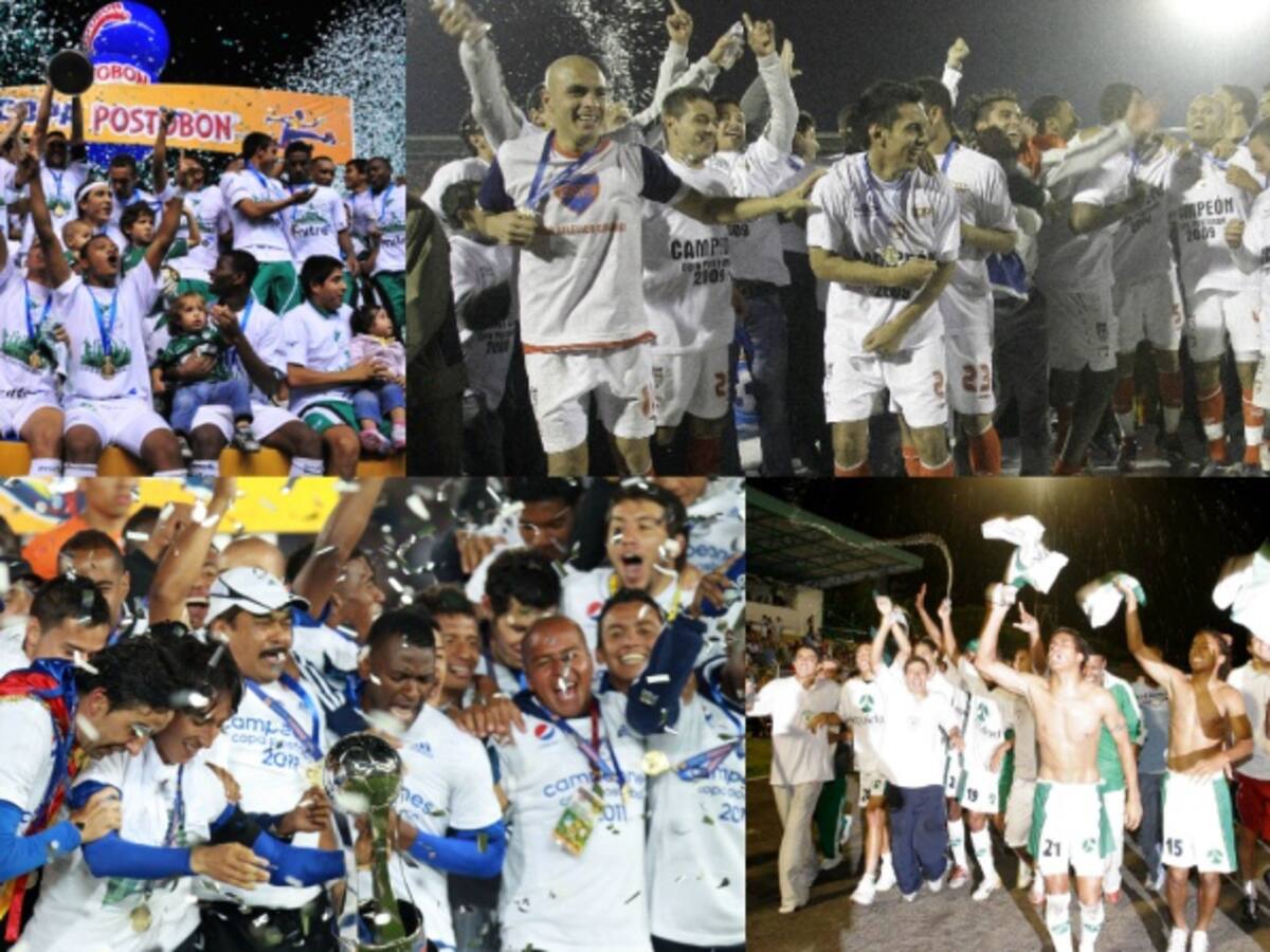 Los campeones de la Copa Colombia a lo largo de la historia