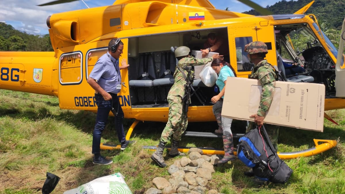 Solo a un puesto de votación no puedo llegar el material electoral en Antioquia