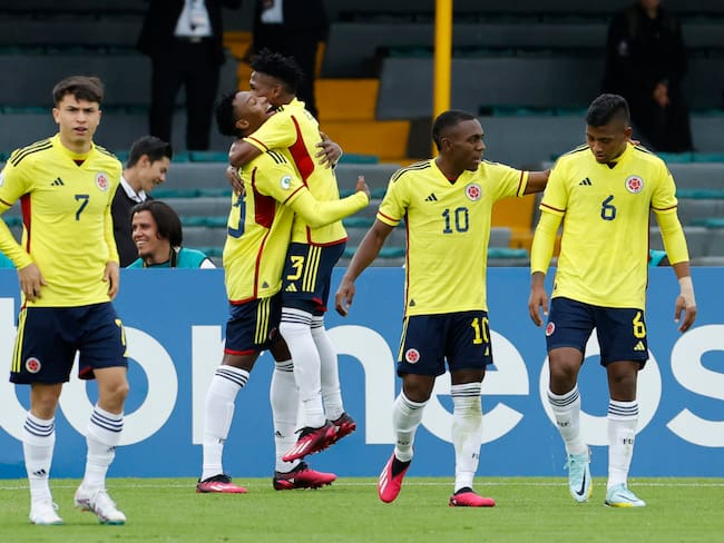 La Selección Colombia tuvo una gran presentación en el Sudamericano Sub-20. EFE/ Mauricio Dueñas Castañeda