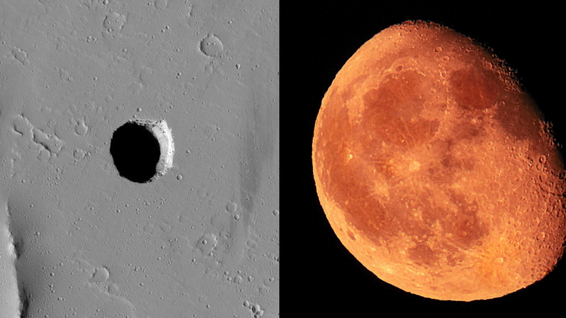 El pozo Arsia Mons, en Marte y Marte NASA/JPL/University of Arizona/ Getty Images