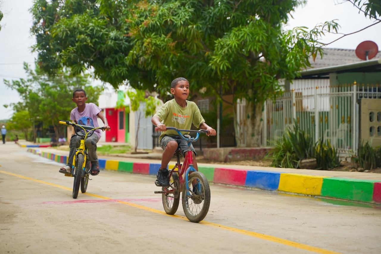 Así quedó esta calle de San Estanislao tras la pavimentación entregada por Yamil Arana