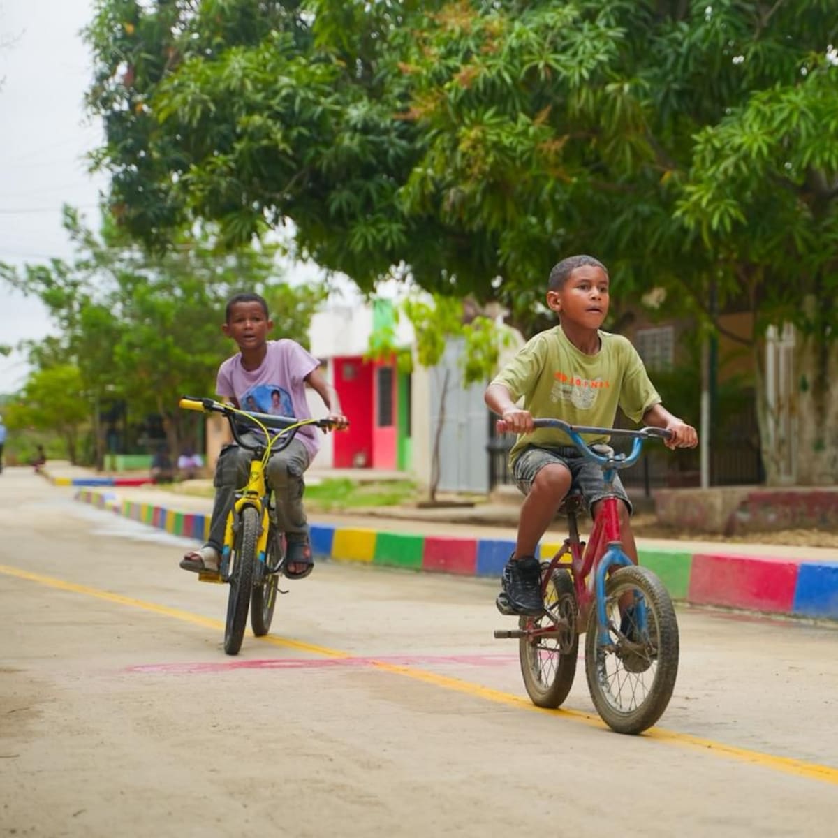 Así quedó esta calle de San Estanislao tras la pavimentación entregada por Yamil Arana