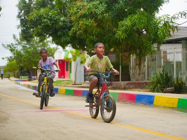 Así quedó esta calle de San Estanislao tras la pavimentación entregada por Yamil Arana