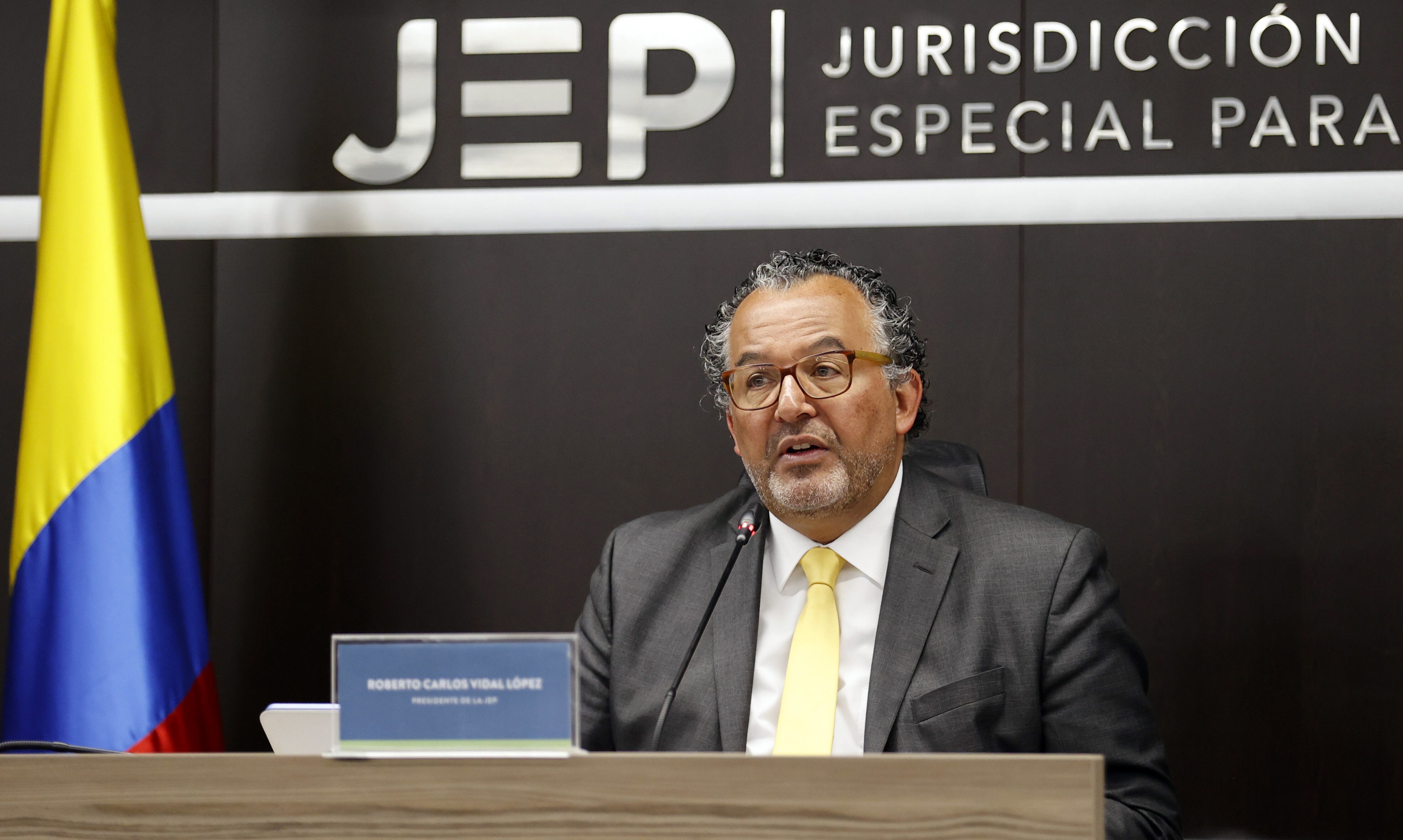 presidente de la JEP, magistrado Roberto Vidal EFE/ Mauricio Dueñas Castañeda