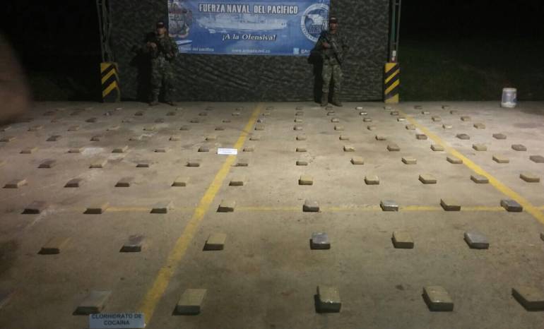 134 kilos de Cocaína avaluados en US$5 millones