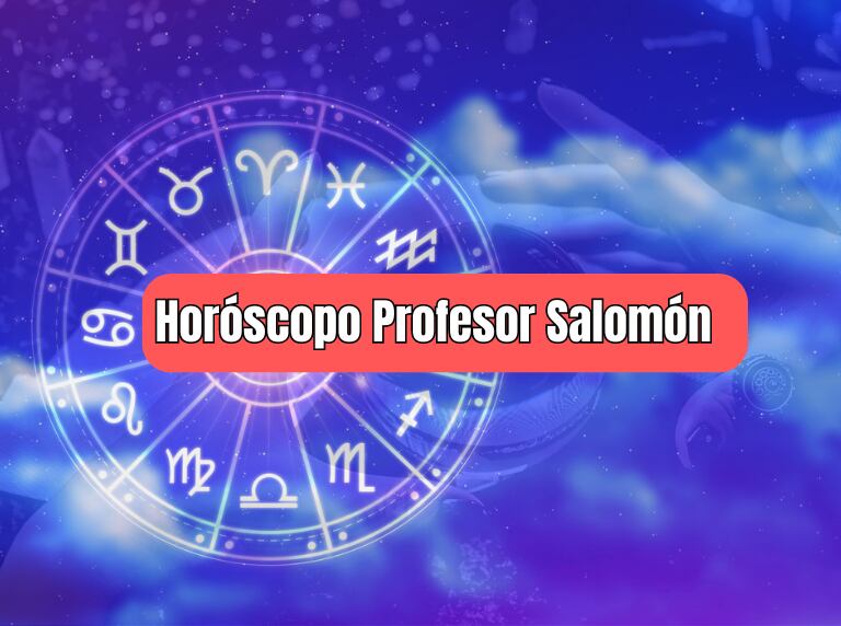 Horóscopo Profesor Salomón: rueda de signos zodiacales y persona haciendo el Tarot (Getty Images)