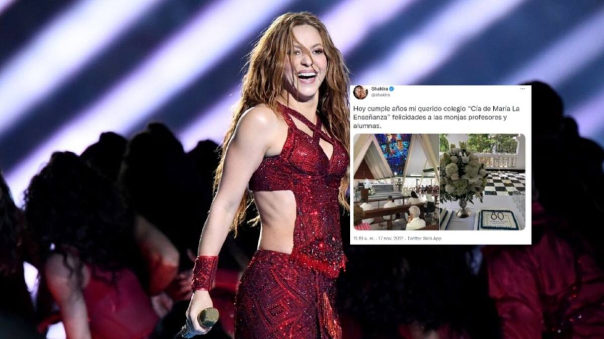 Shakira felicitó a colegio La Enseñanza de Barranquilla por su cumpleaños