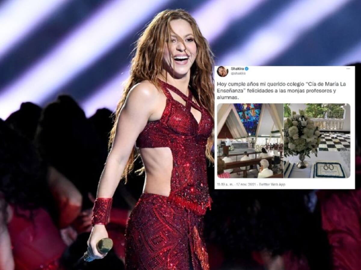Shakira felicitó a colegio La Enseñanza de Barranquilla por su cumpleaños