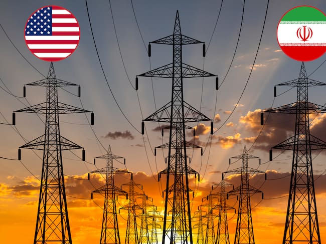 Imagen de referencia. Planta de energía - Banderas EE. UU. - Iran: Getty Images.