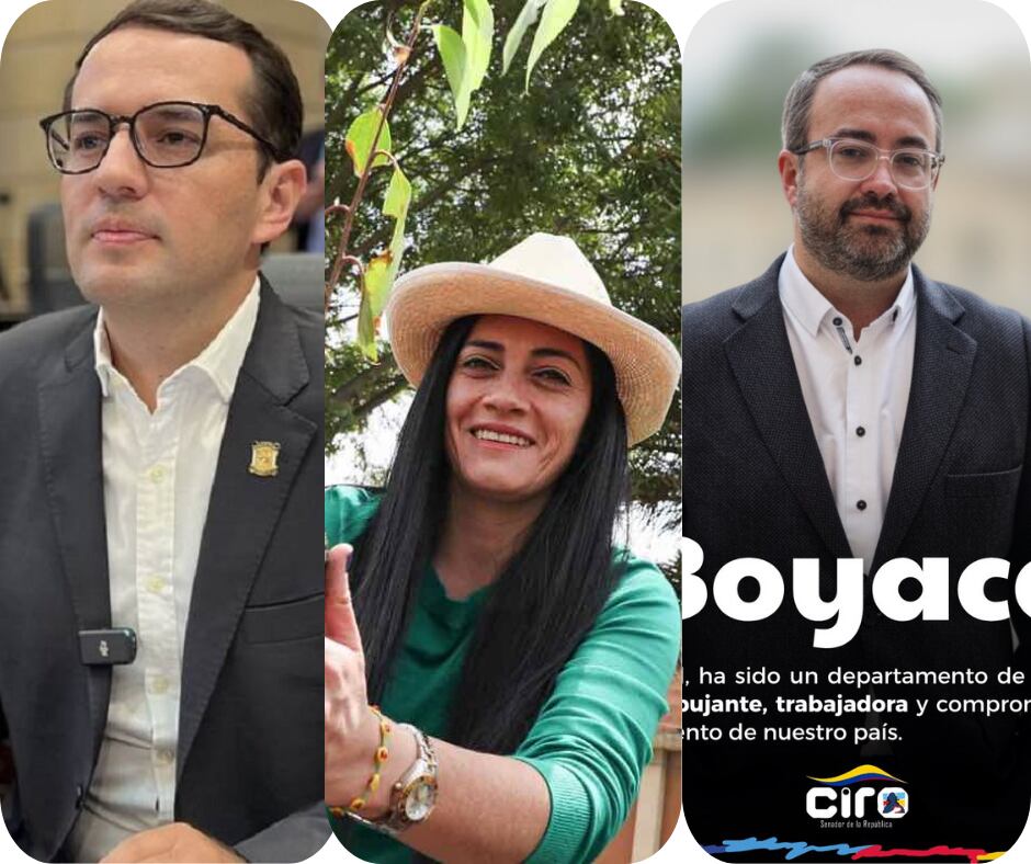 La Senadora y el Representante de la Alianza Verde, Carolina Espitia y Wilmer Castellanos y del Senador del Centro Democrático, Ciro Ramírez