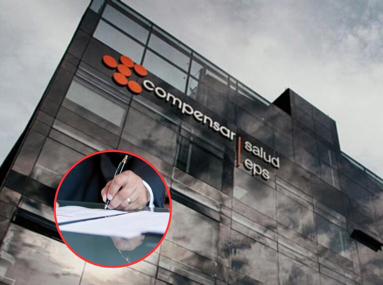 Edificio de Compensar / Persona terminando un contrato (Getty Images)