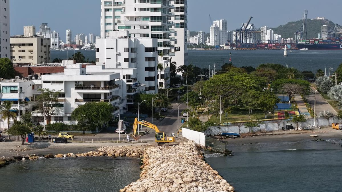 Protección Costera de Cartagena alcanza el 12,5% de ejecución en Castillogrande y el Centro