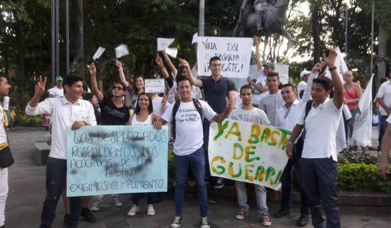 Jóvenes respaldo el acuerdo de paz