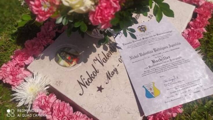 Conmovedor grado póstumo a Nicol Valentina Rodríguez
