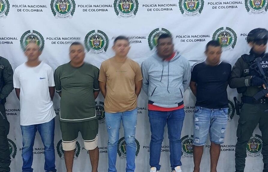 Capturados cinco presuntos integrantes del Clan del Golfo en Córdoba.