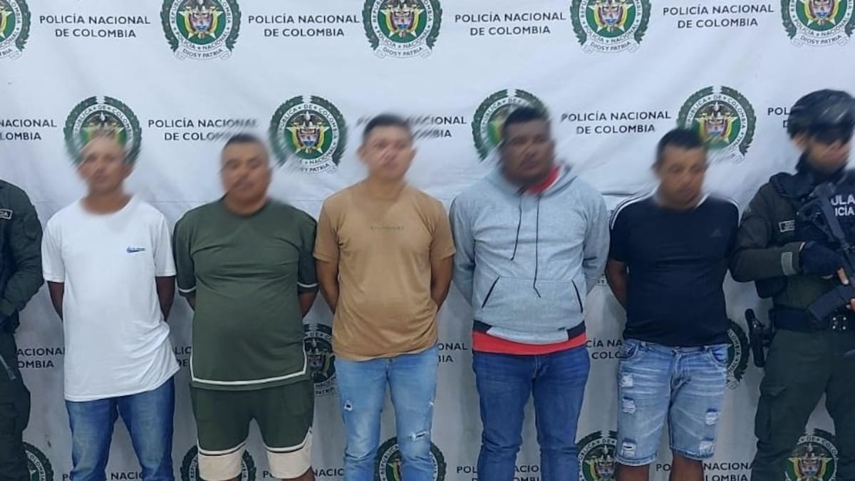 Capturan a cinco presuntos integrantes del Clan del Golfo en operativo en Córdoba