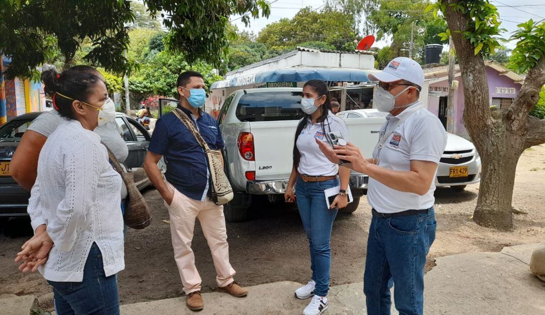 Inspección y vigilancia en Centro Salud Guachaca. 