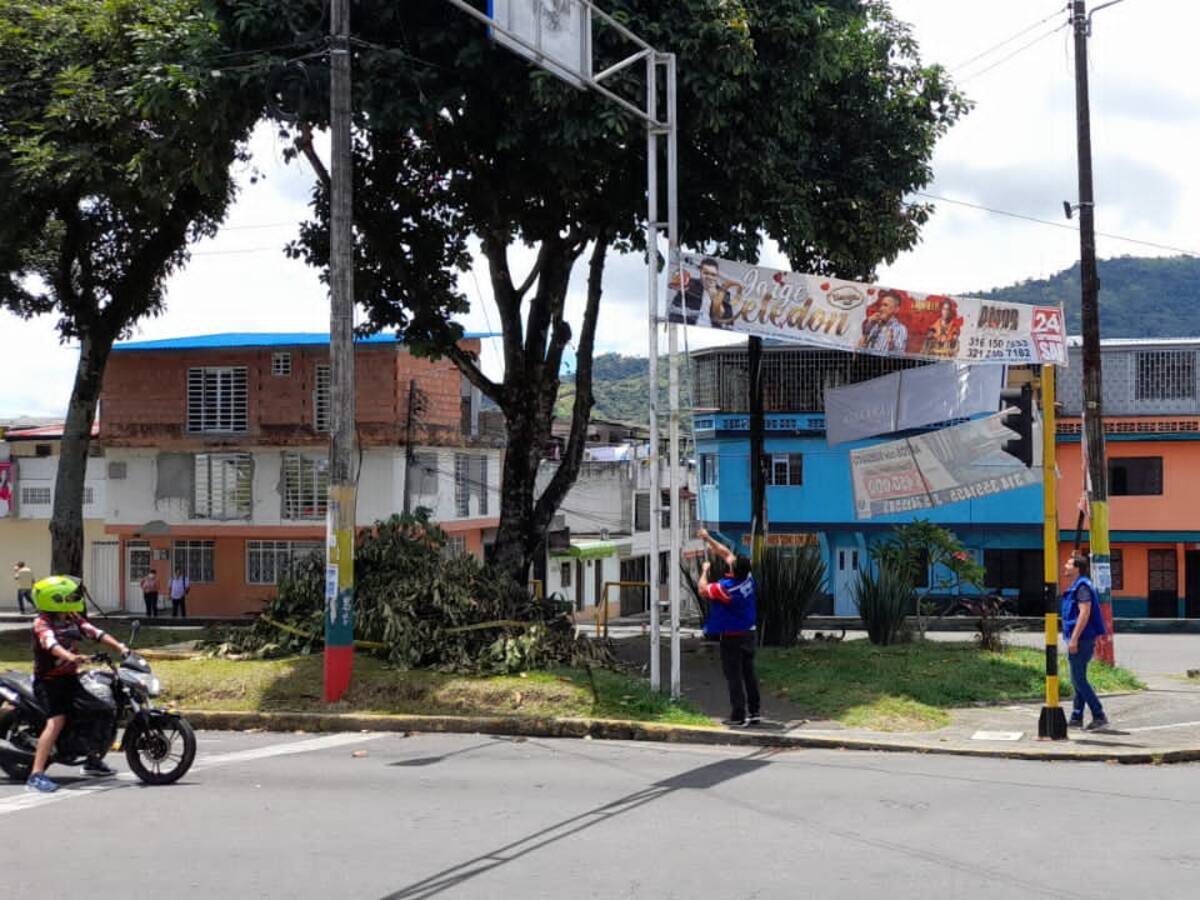 Operativos contra la contaminación visual en Ibagué