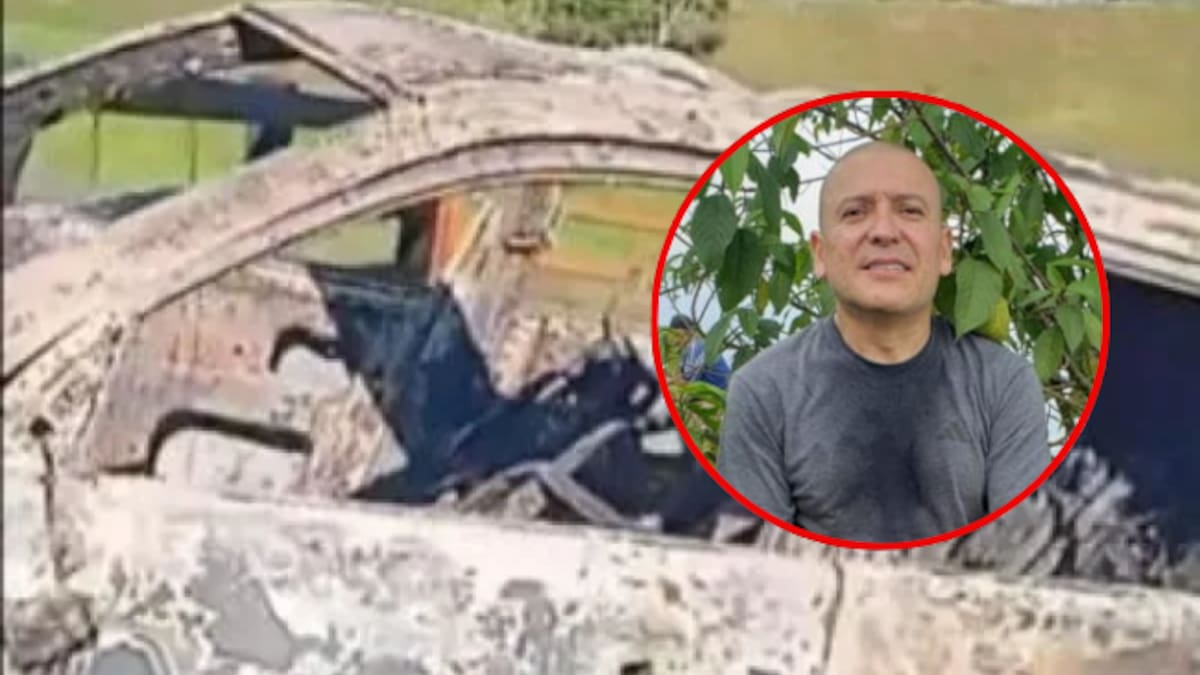 Investigan desaparición de empresario antioqueño: su vehículo apareció incinerado en Santander