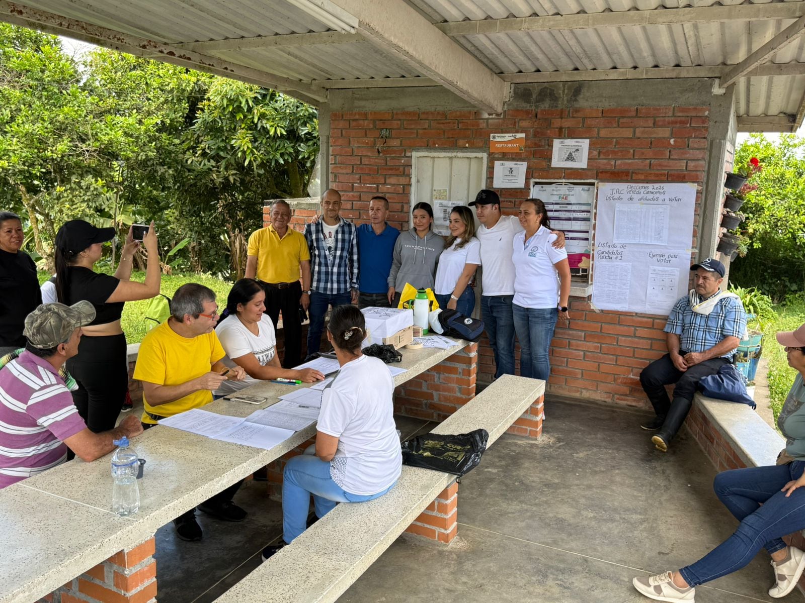 Jornada de elección de Juntas de Acción Comunal en el Quindío. Foto: Cortesía gobernación del Quindío