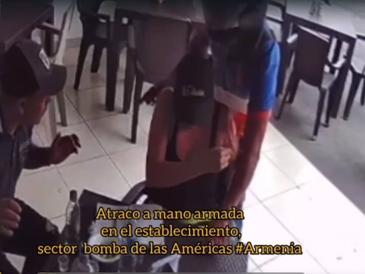 No para la inseguridad en Armenia,dos hurtos a mano armada en establecimientos comerciales