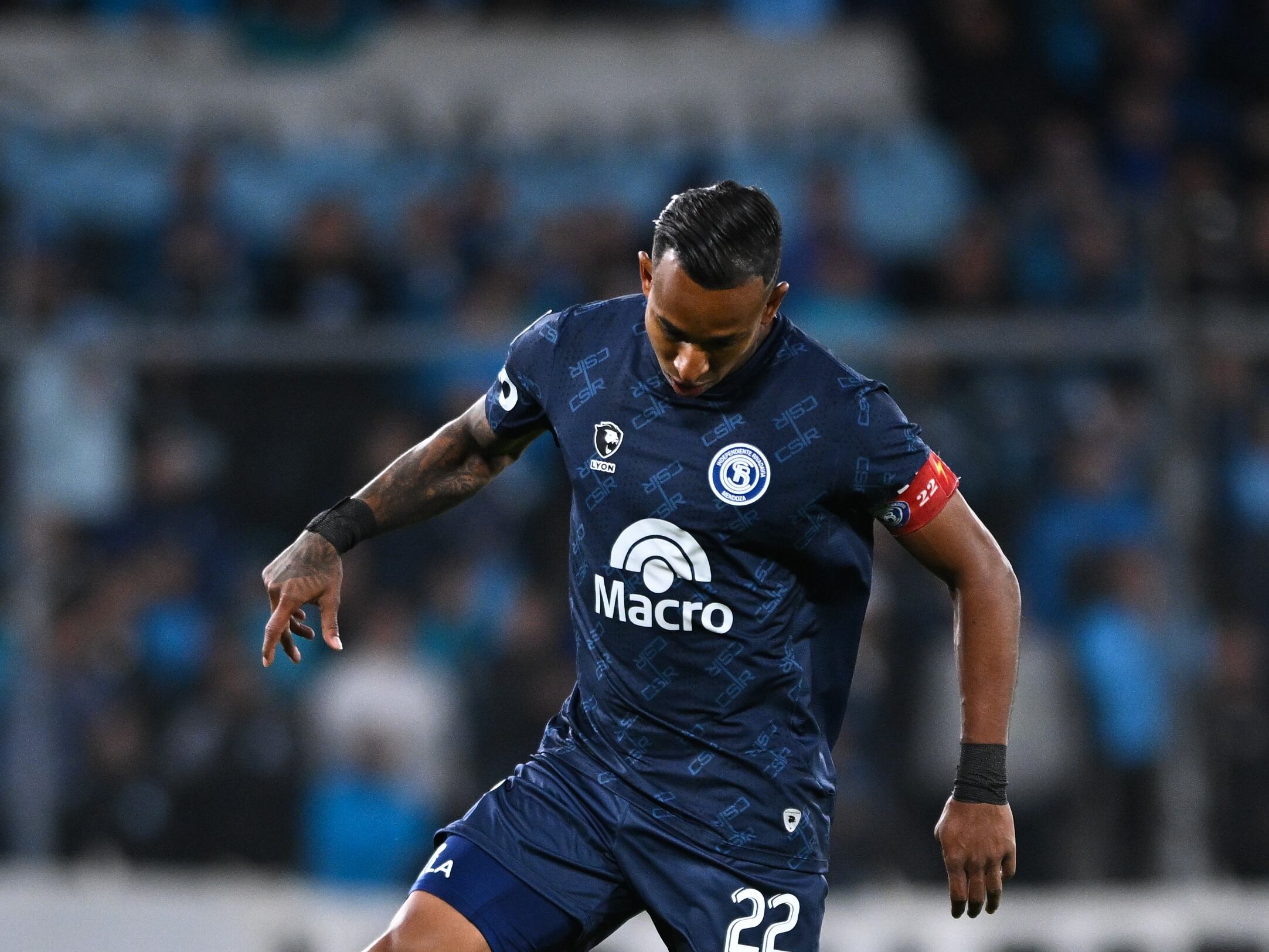 Sebastián Villa, atacante colombiano de Independiente Rivadavia. October 6, 2025 in Avellaneda, Argentina. (Photo by Rodrigo Valle/Getty Images)