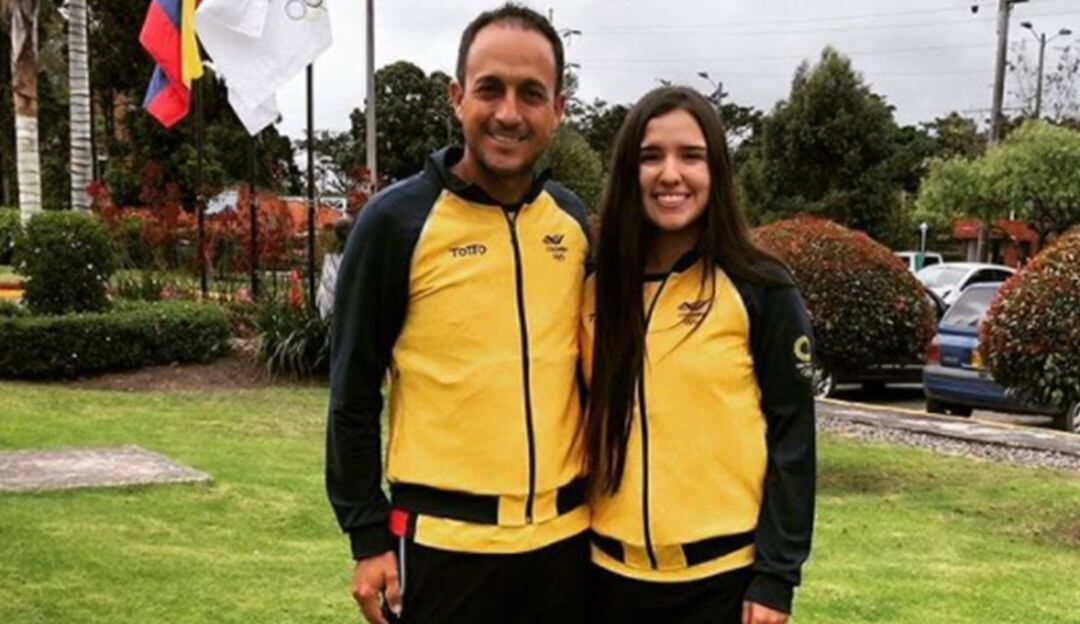 Pablo González y María Camila Osorio antes de partir a los Juegos Olímpicos de Tokio