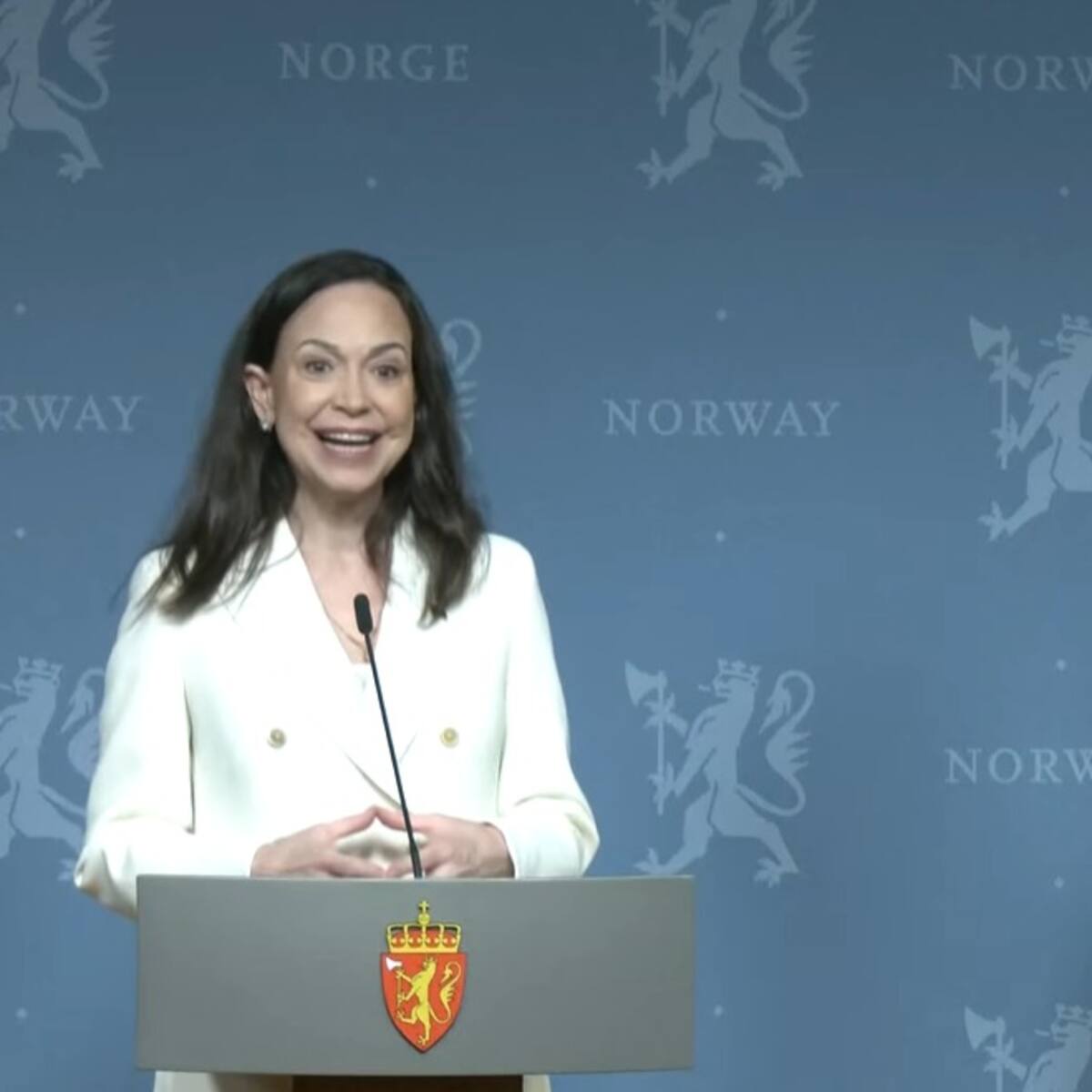 “Haré todo lo posible para regresar a Venezuela”: María Corina Machado desde Oslo