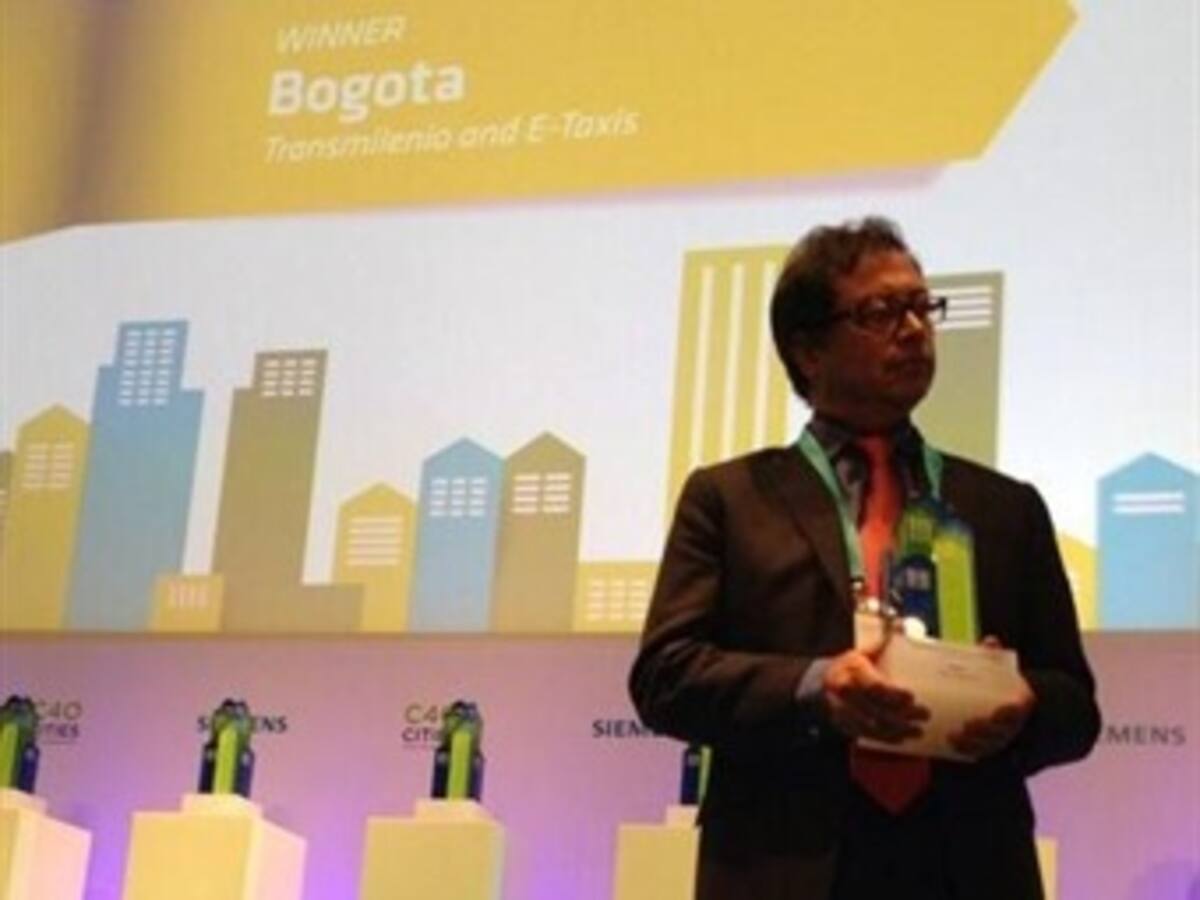 Petro recibió el Premio Mundial de Liderazgo Climático otorgado a Bogotá