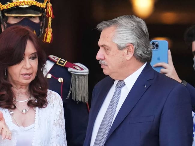 Cristina Kirchner y Alberto Fernández, distanciados en Argentina. Foto: Getty