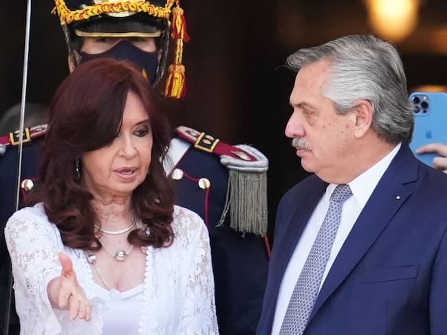 Cristina Kirchner y Alberto Fernández, distanciados en Argentina. Foto: Getty