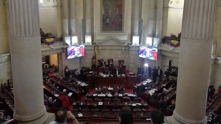 Congreso vota a favor del retiro del proyecto de ley que acabaría con la televisión pública. Foto: Colprensa