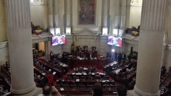 Congreso vota a favor del retiro del proyecto de ley que acabaría con la televisión pública. Foto: Colprensa