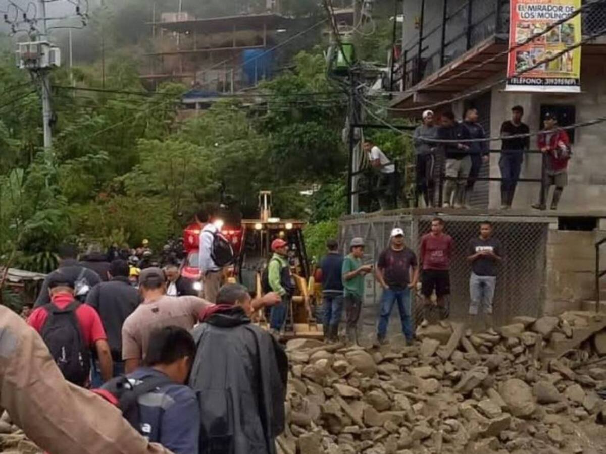 Declaran la calamidad pública por las lluvias en Marmato, Caldas