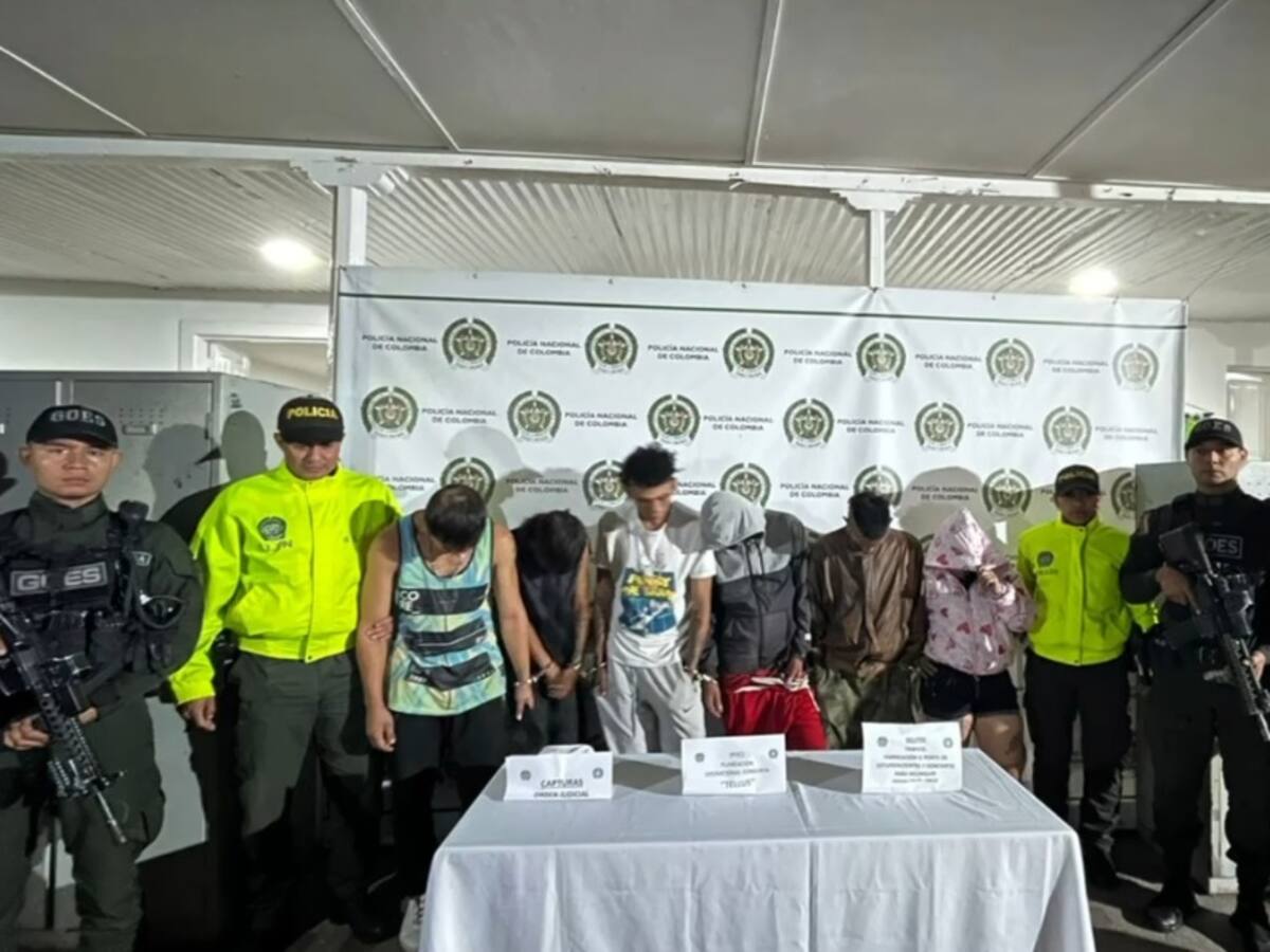 En Santa Rosa de Cabal desmantelaron la banda ‘Tellus’ dedicada al microtráfico