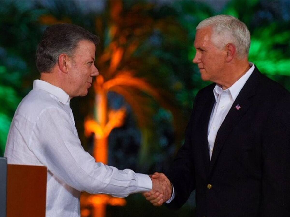 Se cumplió la reunión entre vicepresidente de EE.UU. y presidente de Colombia