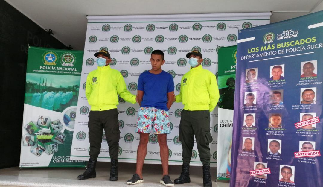 A la cárcel alias Borrador, quien era de los hombres más buscados de Sucre