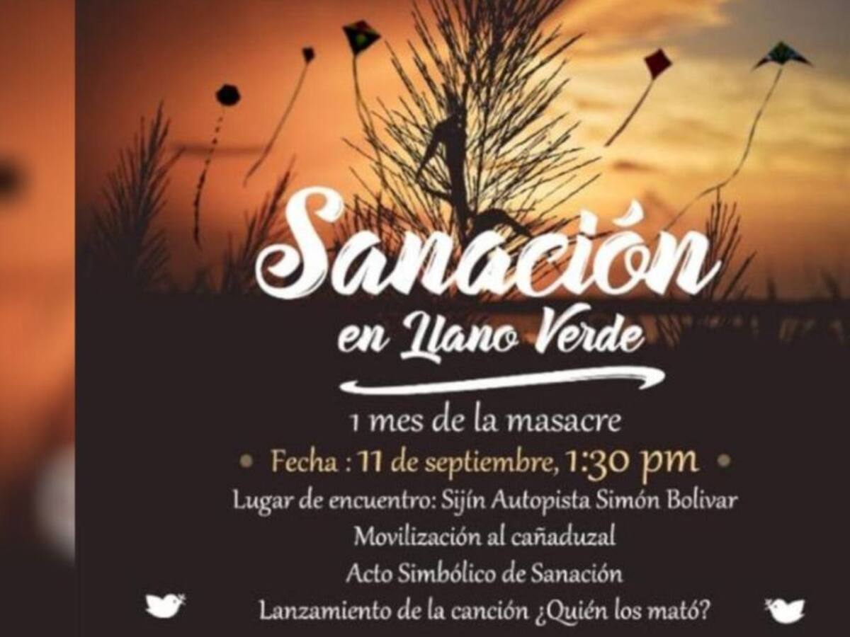 Jornada de sanación por parte de la comunidad de Llano Verde