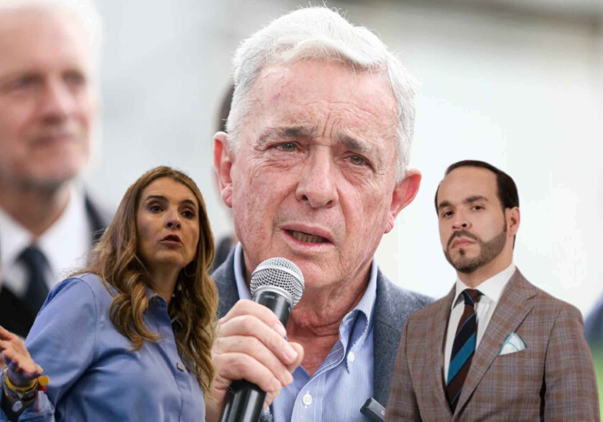 Álvaro Uribe Vélez, Paloma Valencia y Abelardo de la Espriella. Foto: (Colprensa - Lina Gasca) / (Colprensa - Catalina Olaya) / (Colprensa-Campaña De La Espriella)