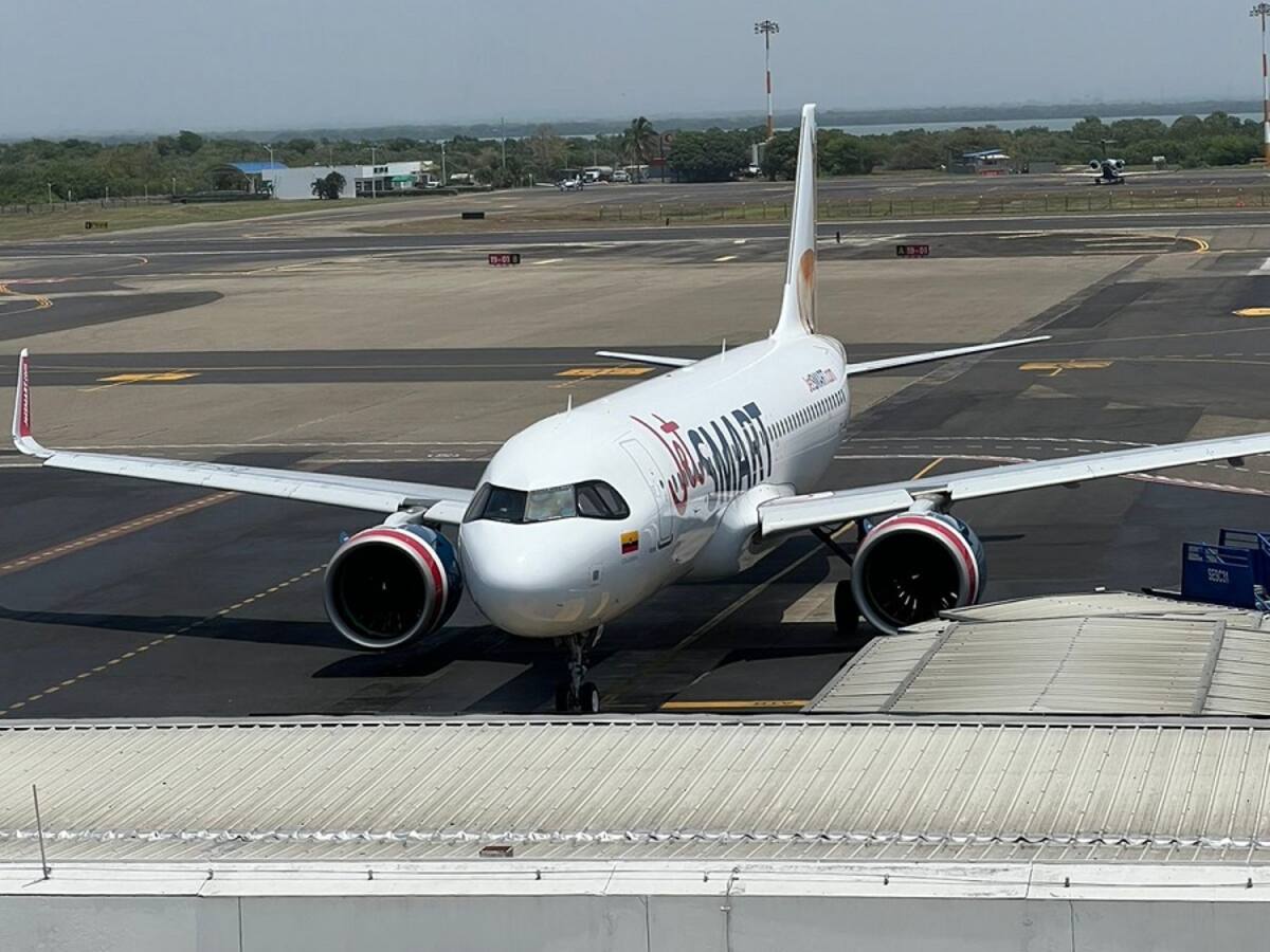 JetSMART inició operación en aeropuerto de Cartagena con vuelos hacia cuatro ciudades