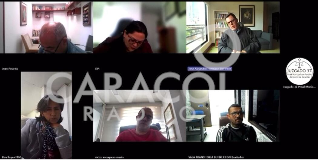 Audiencia en el juzgado 37 de garantías de Bogotá, medida de aseguramiento en contra de alias 'El Costeño' uno de los presuntos respondables en el atentado contra Miguel Uribe.
