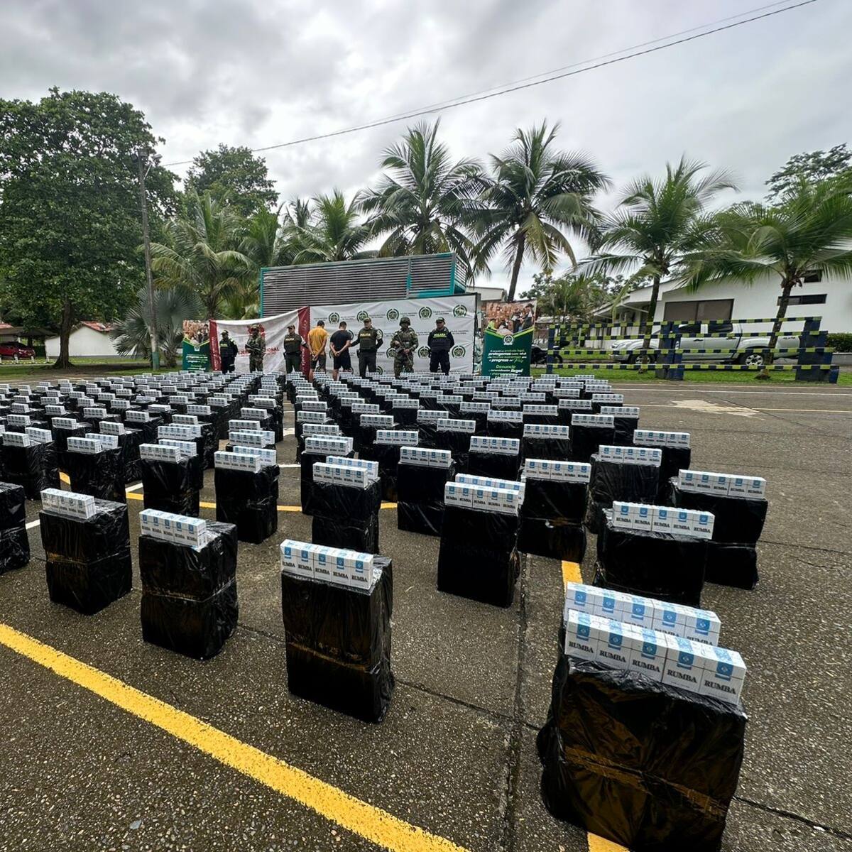 Urabá: Autoridades incautaron más de mil millones de pesos en cigarrillos de contrabando