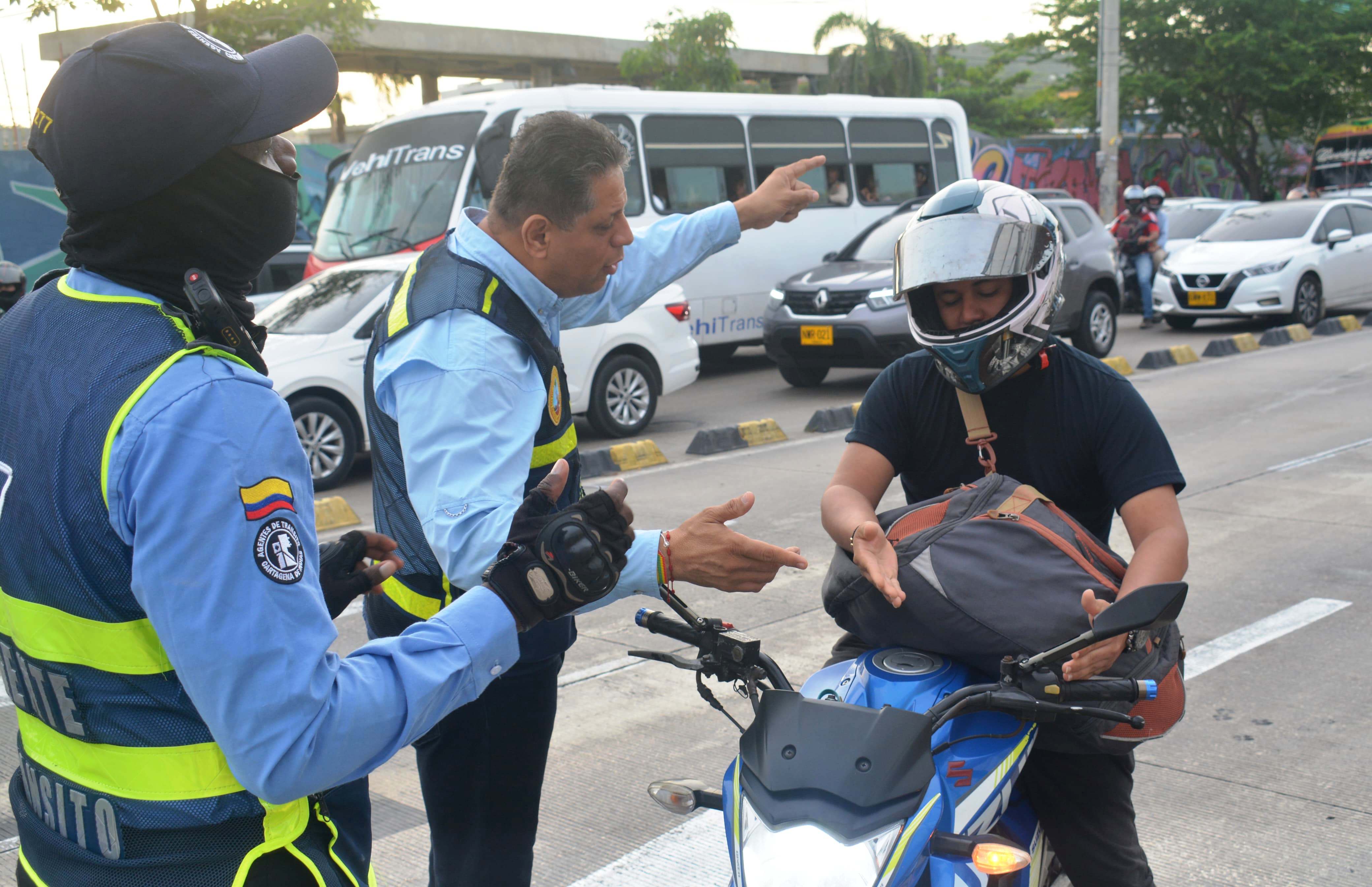 Irrespeto, imprudencia y falta de conciencia: la constante de los actores viales en Cartagena
