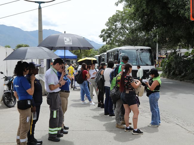 Uso de ruta de buses alternas. Cortesía: Metro de Medellín.