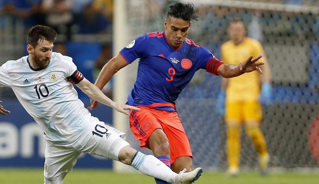Falcao contra Argentina en la Copa América de Brasil 2019