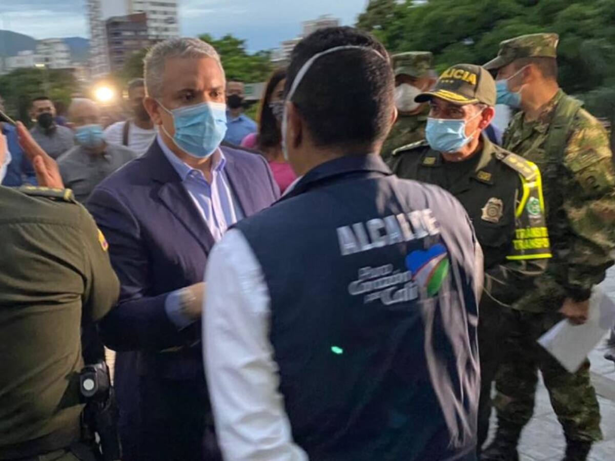 Iván Duque anuncia el máximo despliege de las Fuerzas Militares en Cali