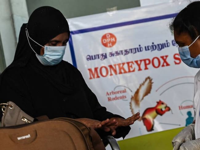 Vigilancia contra la viruela del mono en India. Foto: Getty