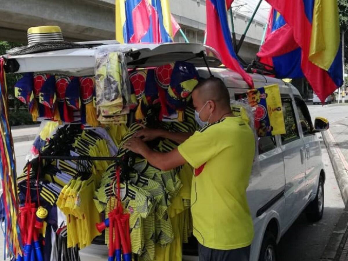 Poco ambiente festivo por partido de Colombia en Medellín